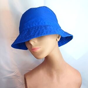 Vintage 90s Girl Guides Blue Camping Bucket Hat.